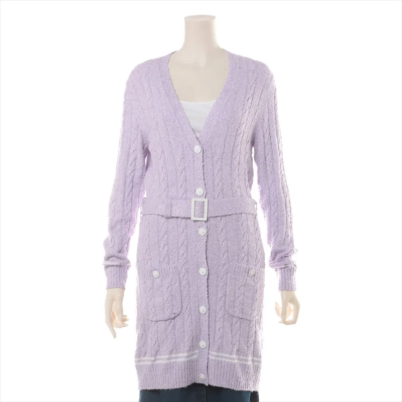 Chanel P72 Cotton x Leion Cardigan 36  Pearl Lion Button